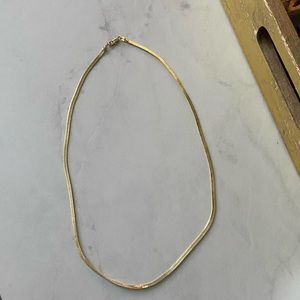 Vici Herringbone Gold Necklace
